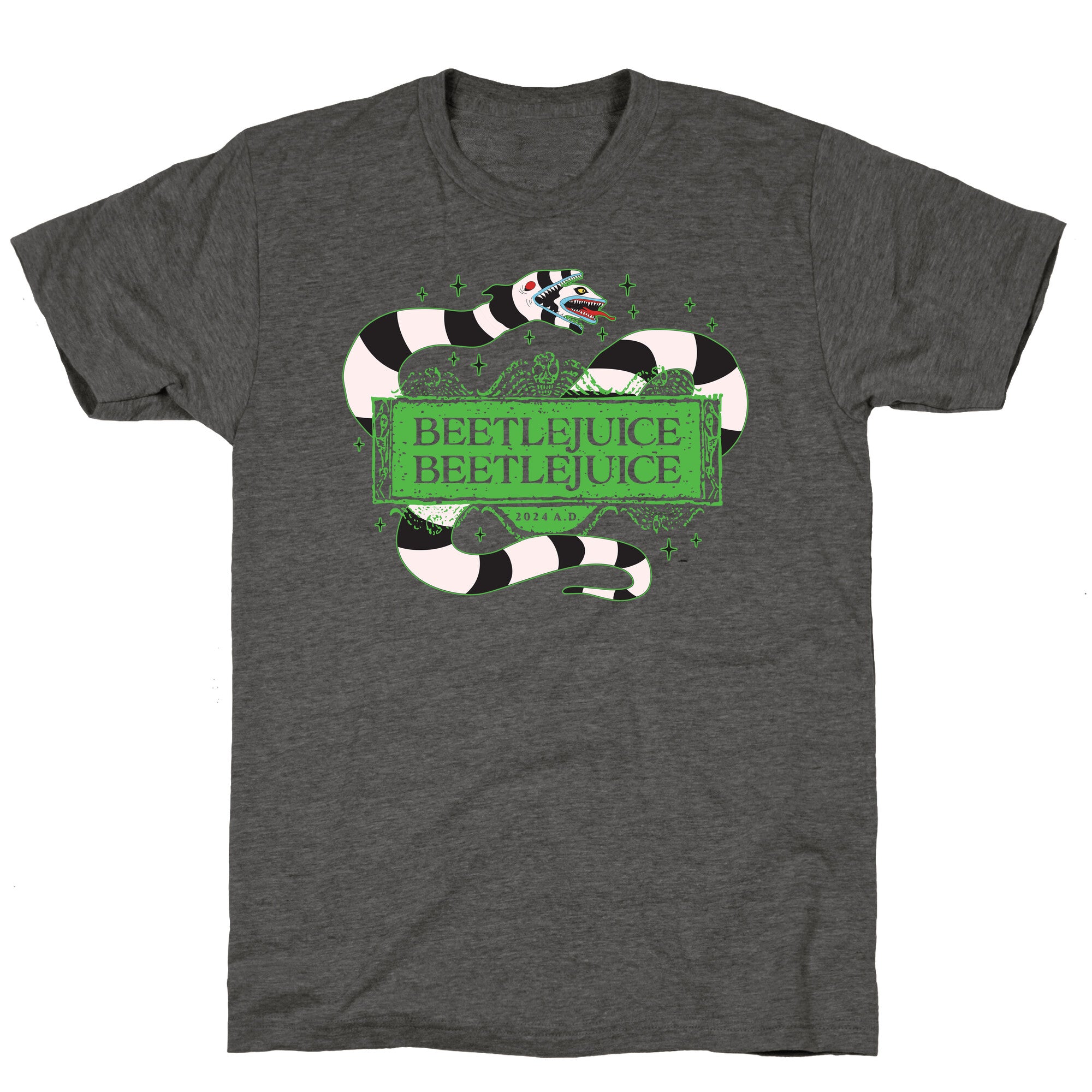 Beetlejuice Beetlejuice 2024 AD Unisex Triblend Tee